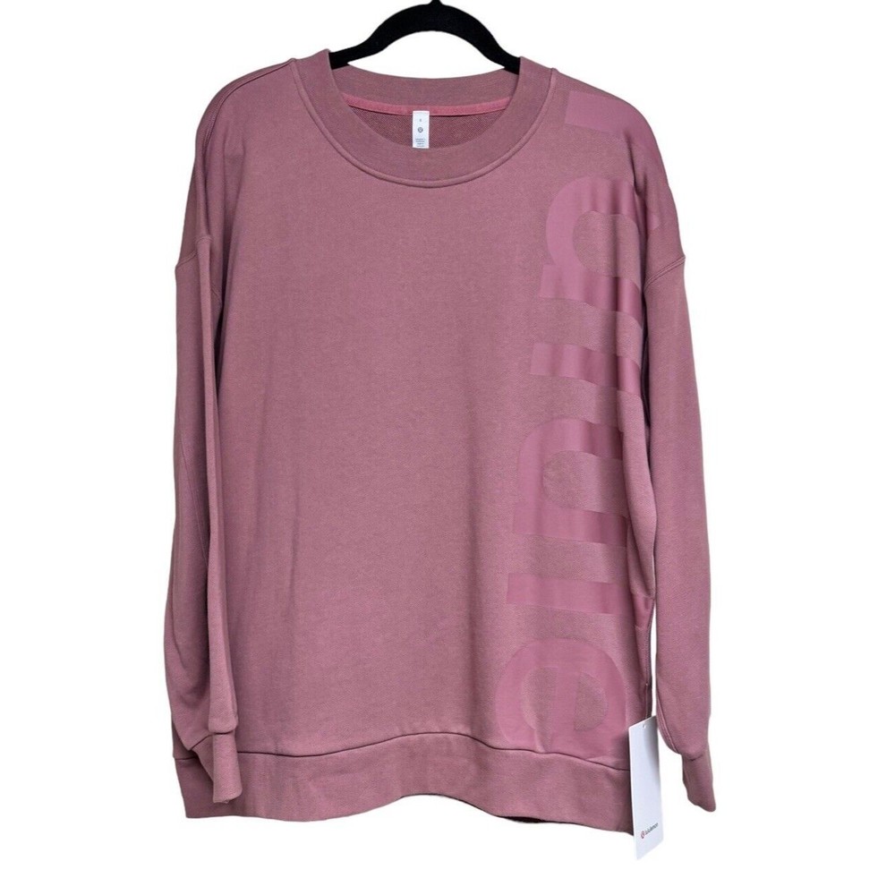 Lululemon Perfectly Oversized Crew *Logo Sweatshirt Spiced Chi Women’s Size 8